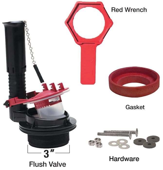 Fluidmaster K-540A-015-T5 Flush Valve Repair Kit, For: American Standard, Toto and 3 in Flush Valves Toilets