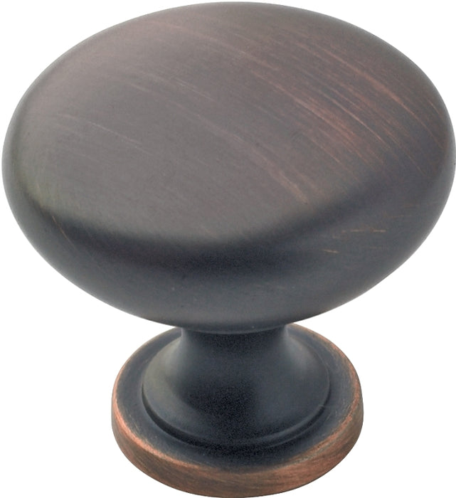 Amerock BP53005ORB Cabinet Knob, 1-1/8 in Projection, Zinc, Oil-Rubbed Bronze