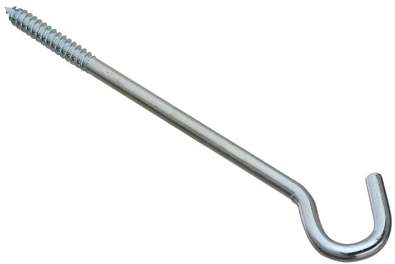 National Hardware 2156BC Series N221-002 Screw Hook, 3/8 in Opening, 10 in L, Steel, Zinc