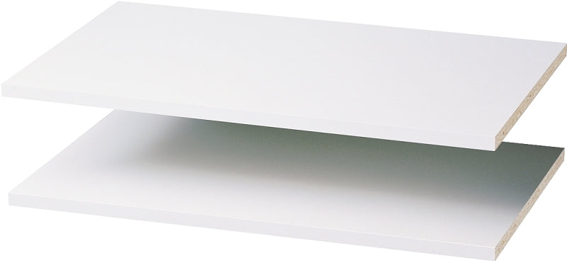 Easy Track RS1423 Adjustable Shelf, White, 100 lb, 14 in L, 23-7/8 in W, Wood