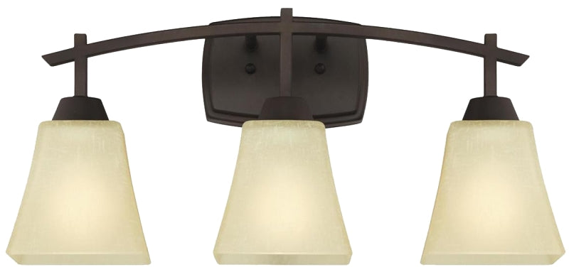 Westinghouse 63075 Indoor Wall Fixture, 60 W, 3-Lamp, Oil-Rubbed Bronze Fixture