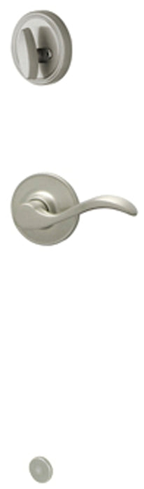 Schlage J Series JH59SEV619LH Handleset Interior Trim, 3 Grade, Mechanical Lock, Metal, Satin Nickel, Lever Handle