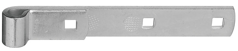 National Hardware N131-102 Strap Hinge, 8 in L x 1-1/4 in W Dimensions, 0.19 in Thick Leaf, Steel, Zinc, 100 lb