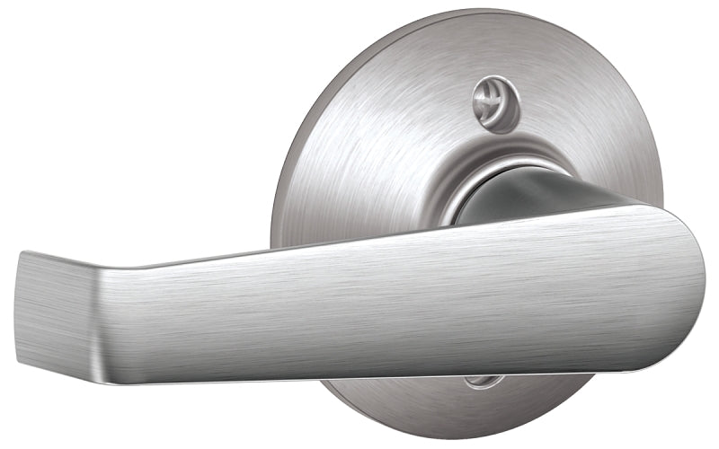 Schlage F Series F170ELA626 Left Hand Dummy Lever, Mechanical Lock, Satin Chrome, Metal, Residential, 2 Grade