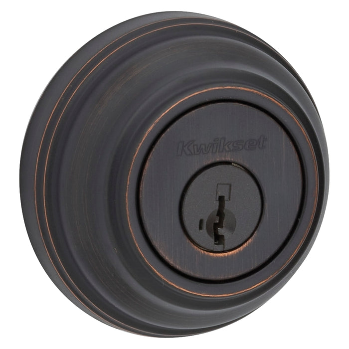 Kwikset 99800-122 Deadbolt, 1 Grade, K4 Key, Metal, Venetian Bronze, 2-3/8 to 2-3/4 in Backset, KW1 Keyway