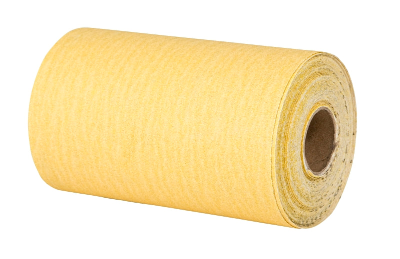 Norton Stick & Sand Series 07660749248 Sand Sheet Roll, 4-1/2 in W, 30 ft L, P220 Grit, Very Fine, Paper Backing