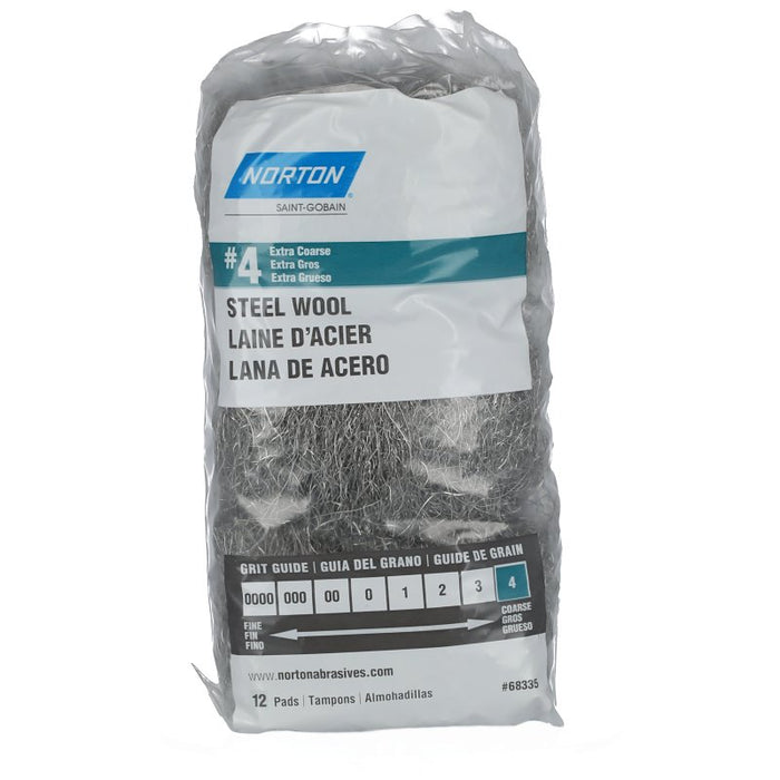 Norton 68335 Wool Pad, #4 Grit, Extra Coarse