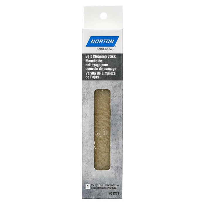 Norton 1717 Belt Cleaning Stick, 1-3/8 in W, 6 in L, Rubber, Natural