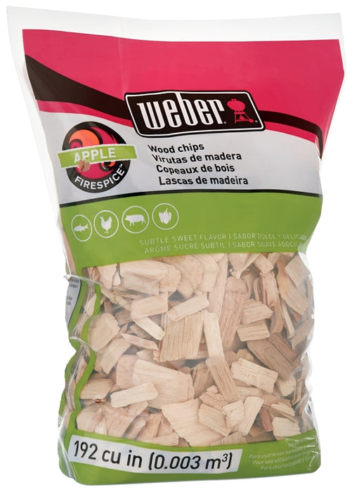 Weber 17138 Smoking Chips, Apple, Wood, 192 cu-in Bag