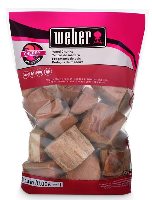 Weber 17142 Chunk, Cherry, Wood, 350 cu-in Bag