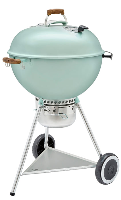 Weber 70th Anniversary Series 19524001 Kettle Charcoal Grill, 363 sq-in Primary Cooking Surface, Rock N Roll Blue