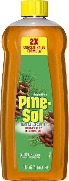 Pine-Sol 10041294601464 Multi-Surface Cleaner and Disinfectant, 14 oz, Bottle, Liquid, Original Pine