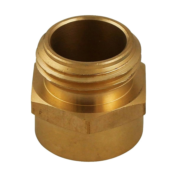 Plumb Pak PP850-53 Hose Adapter, 3/4 x 1/2 in, MHT x FIP, Brass, For: Garden Hose