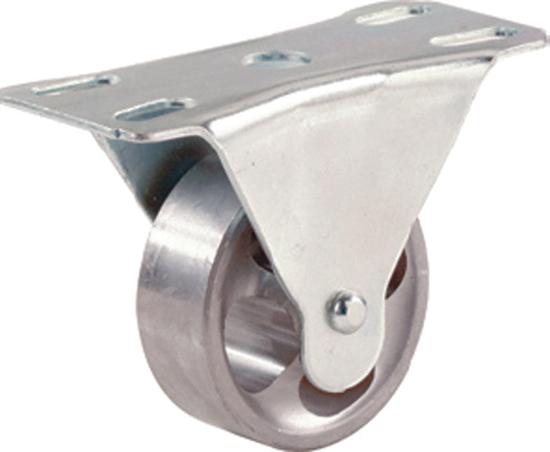 Shepherd Hardware 9783 Rigid Caster, 4 in Dia Wheel, 1-1/2 in W Wheel, Cast Iron Wheel, 500 lb