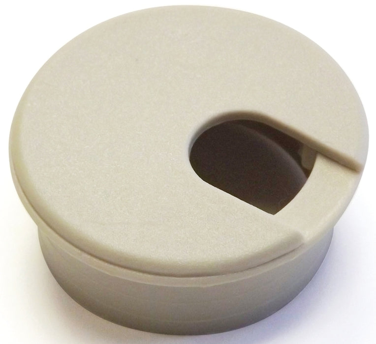 Jandorf 61601 Desk Grommet, 1-3/4 in Dia Cable, Polystyrene, Almond