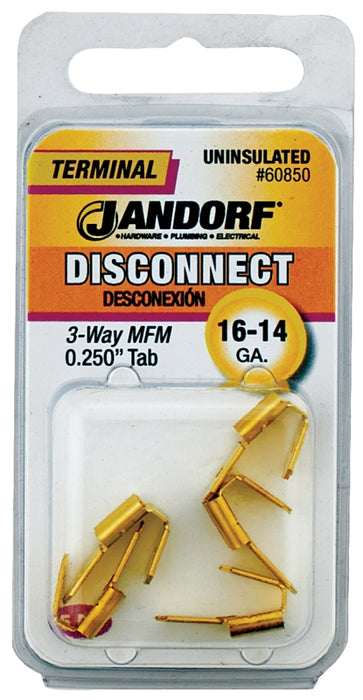 Jandorf 60850 Disconnect Adapter, 16 to 14 AWG Wire, Copper Contact