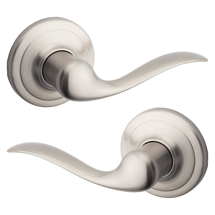 Kwikset Signature Series 720TNL15CP Passage Lever, Non-Locking Lock, Satin Nickel, Zinc, Residential, Reversible Hand