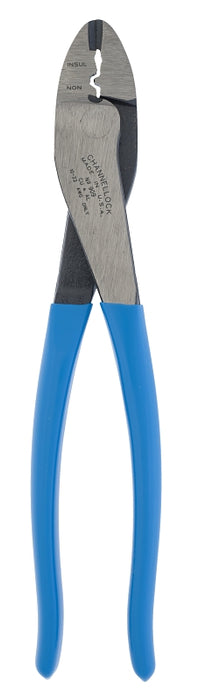 Channellock 909 Crimping Plier, 22 to 10 AWG Wire, 22 to 10 AWG Cutting Capacity, 9-1/2 in OAL, Comfort-Grip Handle