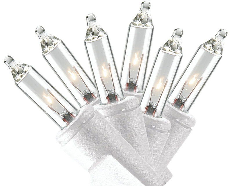 Sylvania V4060-49 Light Set, Christmas, 120 V, 20.4 W, 50-Lamp, Incandescent, Clear, 1000 hrs Average Life, 11.54 ft L