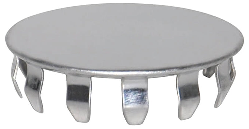 Danco 80247 Sink Hole Cover, 1.5 in OD x 0.12 in H Dimensions, Snap-In, Stainless Steel, Chrome Plated