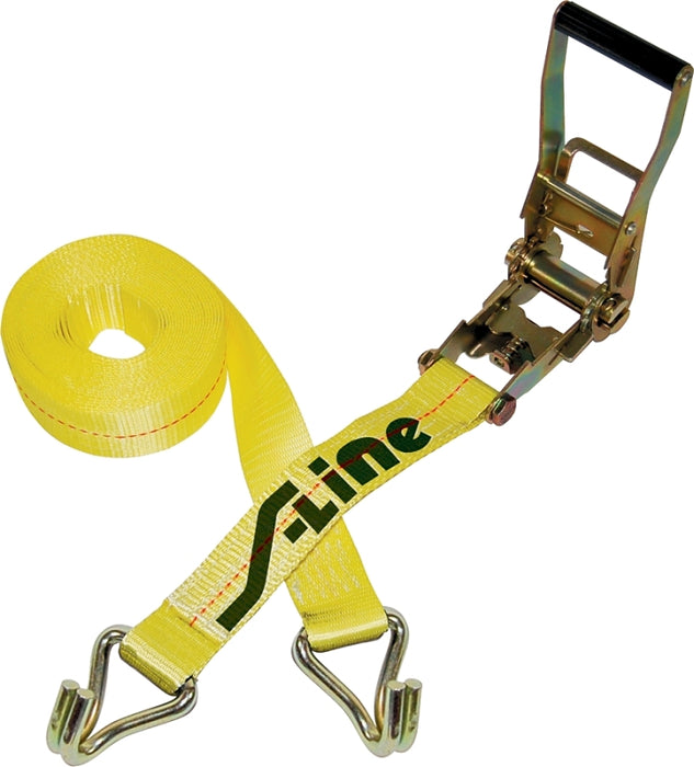 Ancra 500 Series 557-WHK Strap, 2 in W, 27 ft L, Polyester, 3333 lb Working Load, Hook End