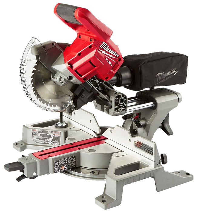 Milwaukee M18 FUEL 2733-20 Miter Saw, Battery, 7-1/4 in Dia Blade, 5000 rpm Speed, 48 deg Max Miter Angle