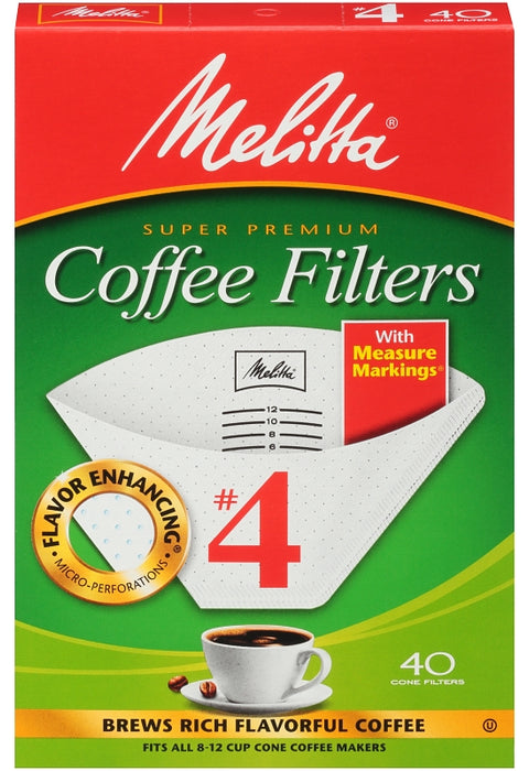 Melitta 3663622 Coffee Filter, Cone, Paper, White