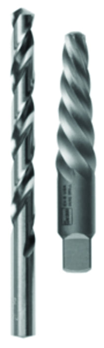 Irwin 537 Series 53700 Extractor and Drill Bit, 6-Piece, Steel, Specifications: Spiral Flute