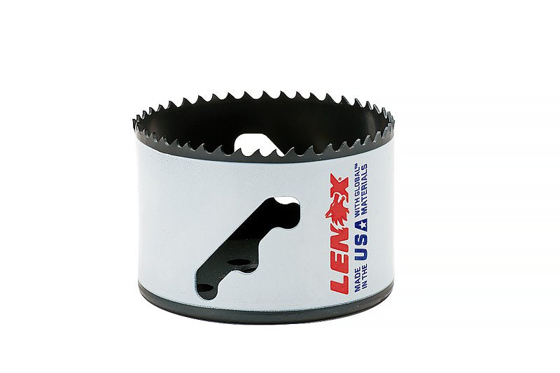 Lenox Speed Slot 3004848L Hole Saw, 3 in Dia, 1-7/8 in D Cutting, 4/5 TPI, Bi-Metal Cutting Edge