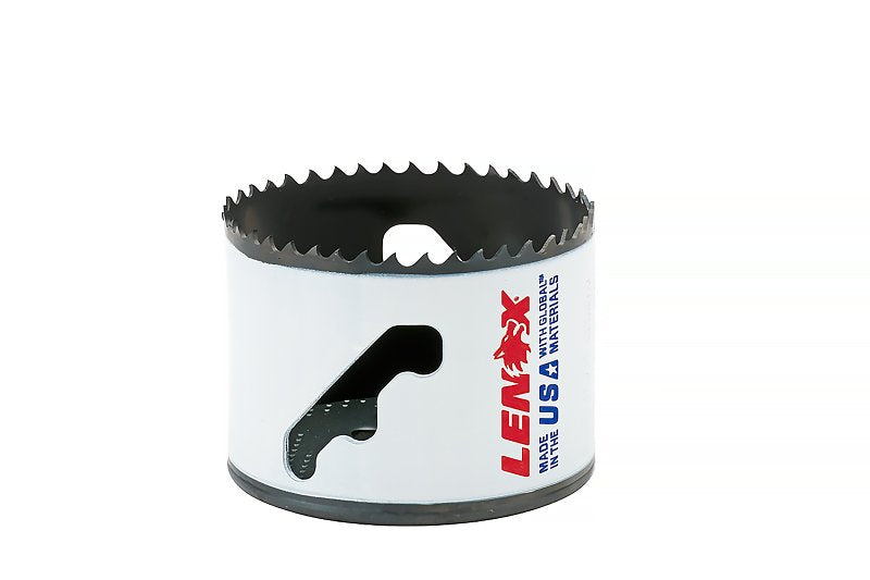 Lenox Speed Slot 3004444L Hole Saw, 2-3/4 in Dia, 1-7/8 in D Cutting, 4/5 TPI, Bi-Metal Cutting Edge