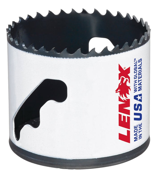 Lenox Speed Slot 3003838L Hole Saw, 2-3/8 in Dia, 1-7/8 in D Cutting, 4/5 TPI, Bi-Metal Cutting Edge