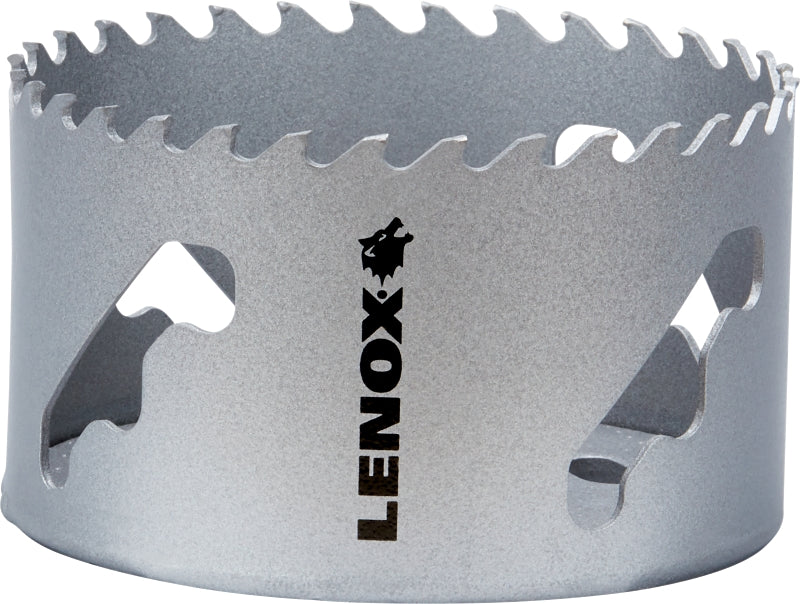 Lenox Speed Slot LXAH3338 Hole Saw, 3-3/8 in Dia, Carbide Cutting Edge