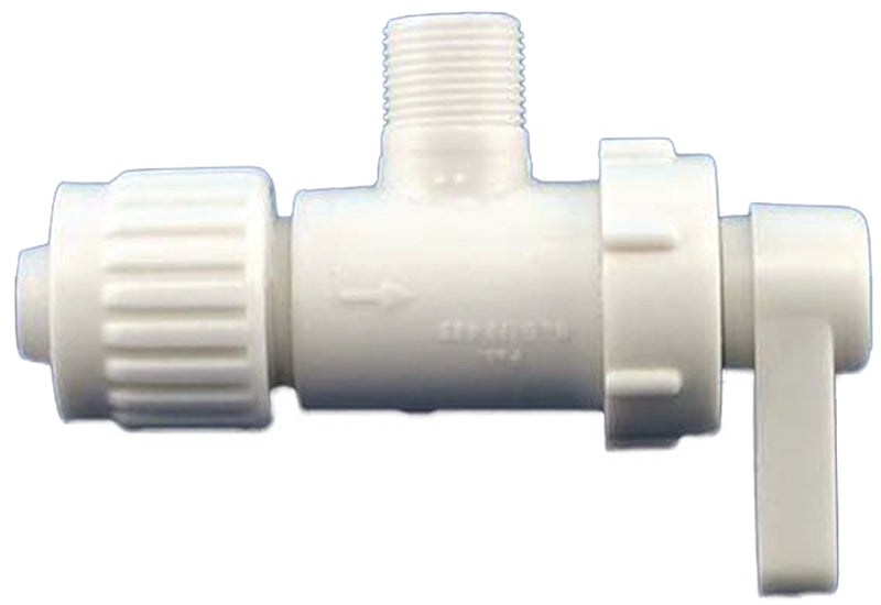 Flair-It 16893 Stop Valve, 1/2 x 3/8 in Connection, PEX x Compression, Plastic Body