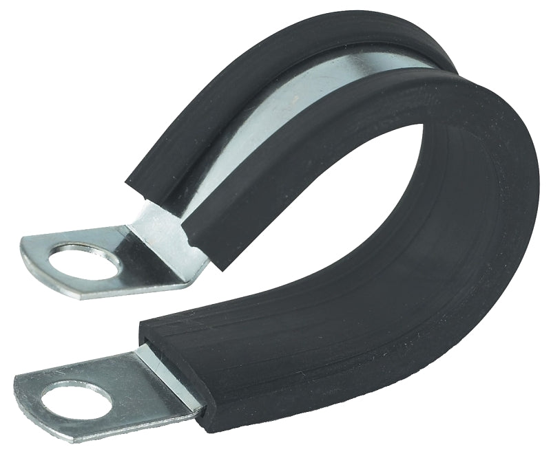 Gardner Bender PPR-1558 Insulated Clamp, 5/8 in Max Bundle Dia, Rubber/Steel, Black