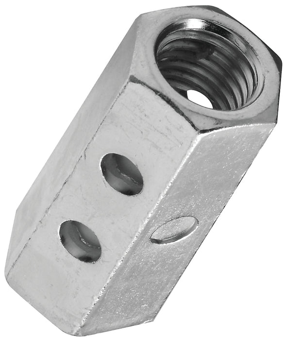 National Hardware 4003BC Series N182-709 Coupler, UNC Coarse Thread, 1/2-13 Thread, Steel, Zinc