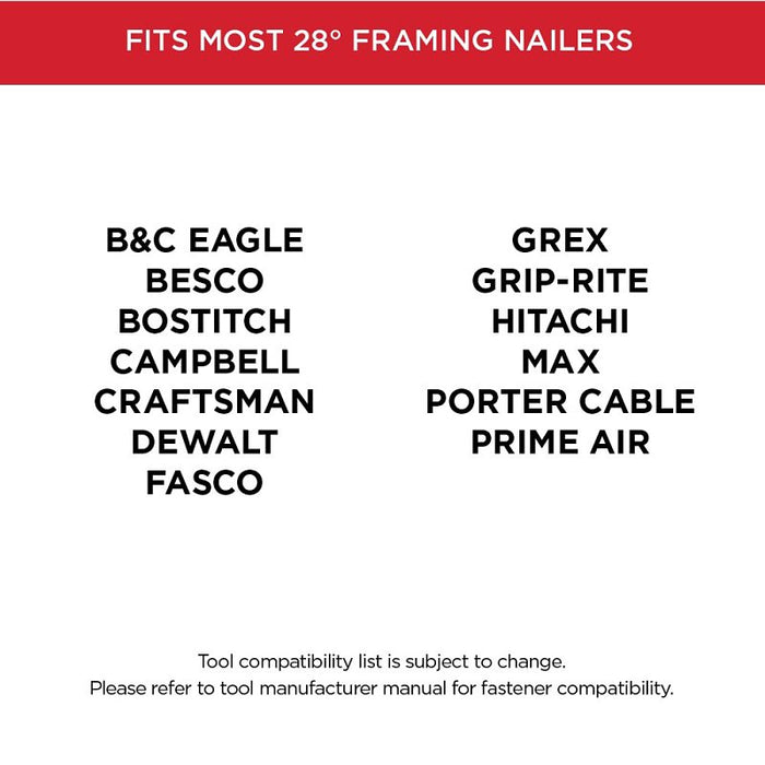 ProFIT 629250 Framing Nail, 2-3/8 in L, 11.5 ga, Stainless Steel, Brite, Offset Round Head, Smooth Shank