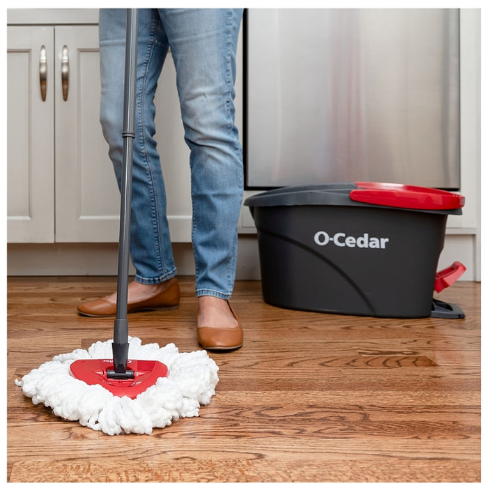 O-Cedar EasyWring 148474 Spin Mop Refill, Microfiber, White