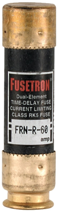 Bussmann FRN-R-60 Fuse, 60 A, 250 VAC, 125 VDC, 20, 200 kA Interrupt, Fiberglass Body, K