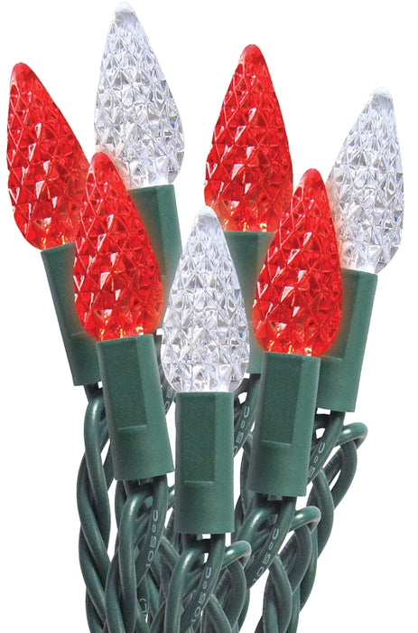 Sylvania 29559 String Lights, 50-Lamp, C6, Candy Cane, 20,000 hrs Average Life, 11 ft L