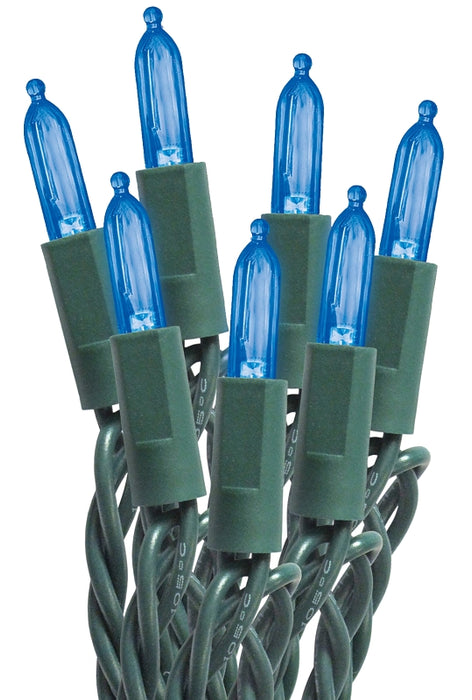 Sylvania 27554 Mini String Lights, 50-Lamp, C6, Blue, 20,000 hrs Average Life, 11 ft L