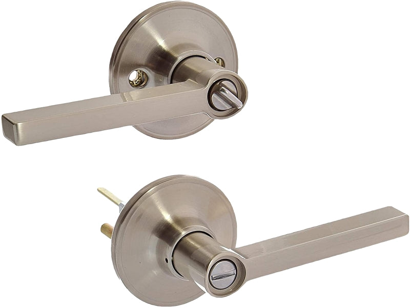 Dexter J Series J40V SOL 619 Privacy Lever, Mechanical Lock, Satin Nickel, Metal, Residential, 3 Grade