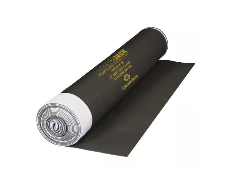 Roberts 70-026 Flooring Underlayment, 100 sq-ft Coverage Area, 28 ft L, 43 in W, 2.5 mm Thick, Foam