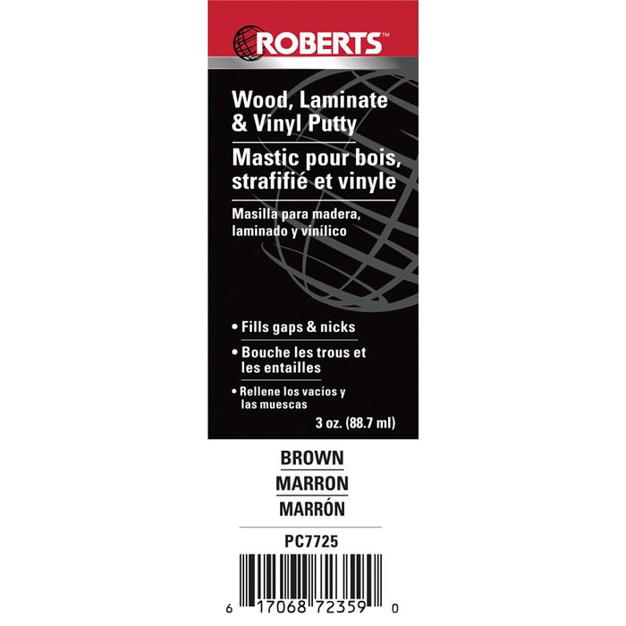 Roberts PC7725 Putty, Paste, Acrylic, Brown, 3 oz Tube