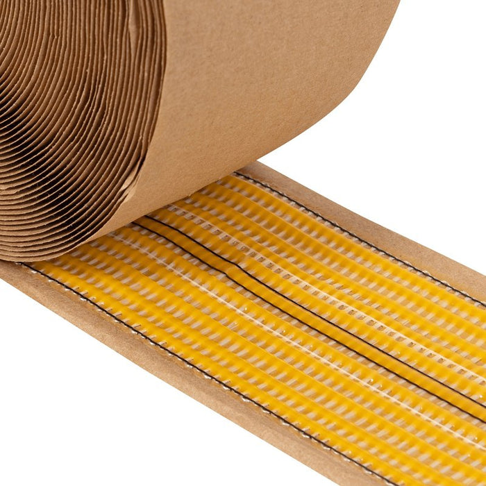 Roberts 50-240 Heat Bond Seam Tape, 22 yd L, 6 in W, Brown