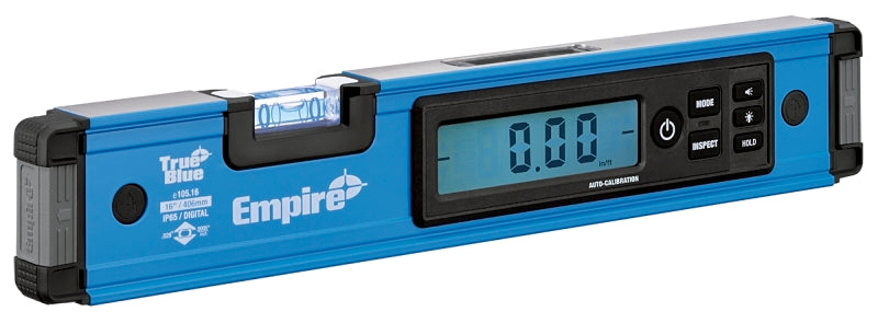 Empire Level True Blue Series E105.16 Digital Box Level, 16 in L, 2-Vial, Non-Magnetic, Aluminum