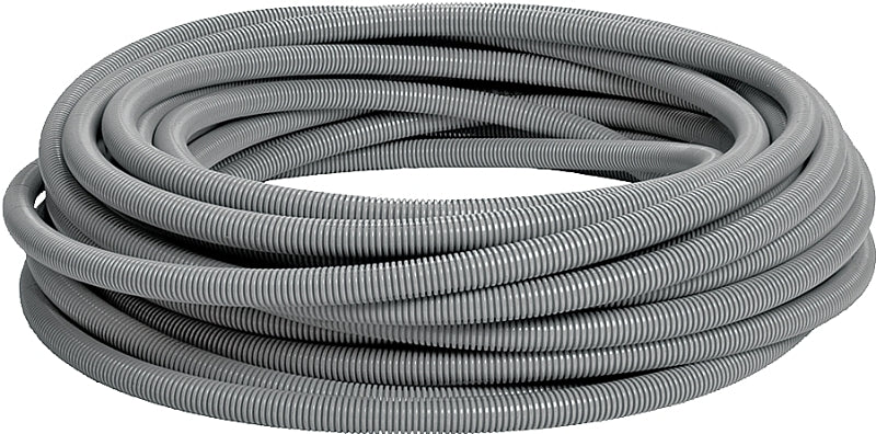 Carlon Carflex 15008-100 Conduit, 1 in, 100 ft L, PVC, Gray