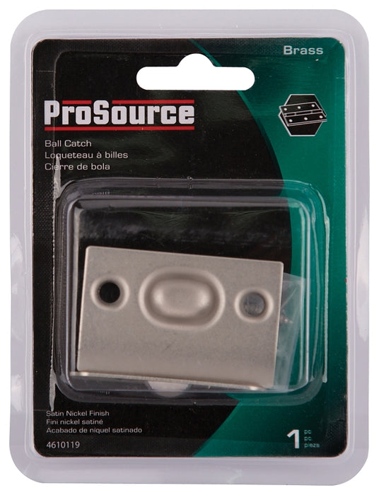 ProSource CB-04CSN-PS Ball Catch, Brass, Satin Nickel, Satin Nickel