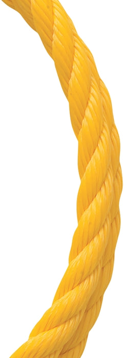 Baron 54210 Rope, 3/8 in Dia, 400 ft L, Polypropylene, Yellow