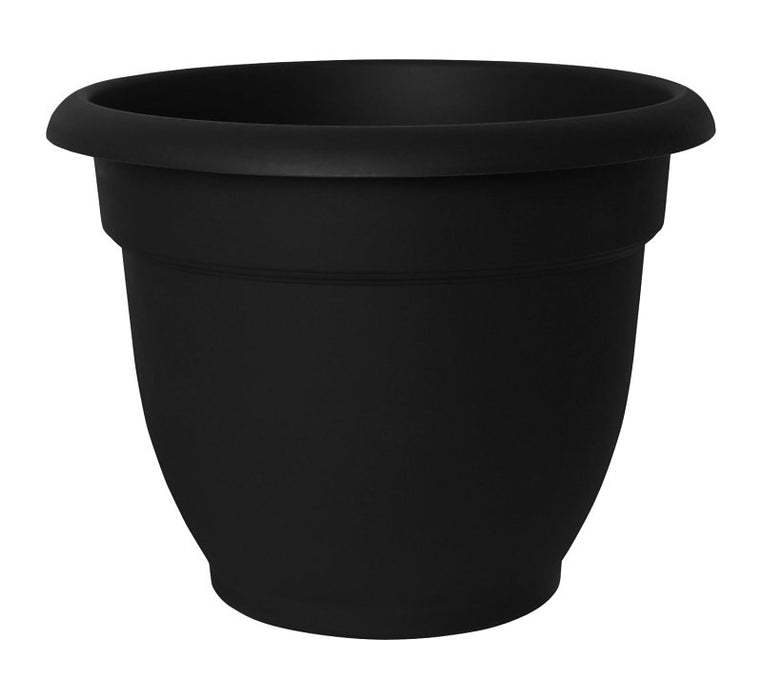 Bloem 20-56906 Planter, 5-1/4 in H, 6-1/2 in W, Plastic, Black