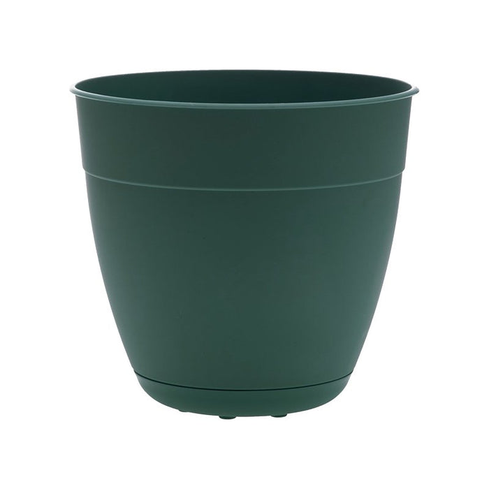 Bloem DAY0855 Planter, 8 in Dia, 11-1/2 in H, Round, Plastic, Turtle Green